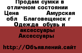 Продам сумки в отличном состоянии › Цена ­ 300-500 - Амурская обл., Благовещенск г. Одежда, обувь и аксессуары » Аксессуары   